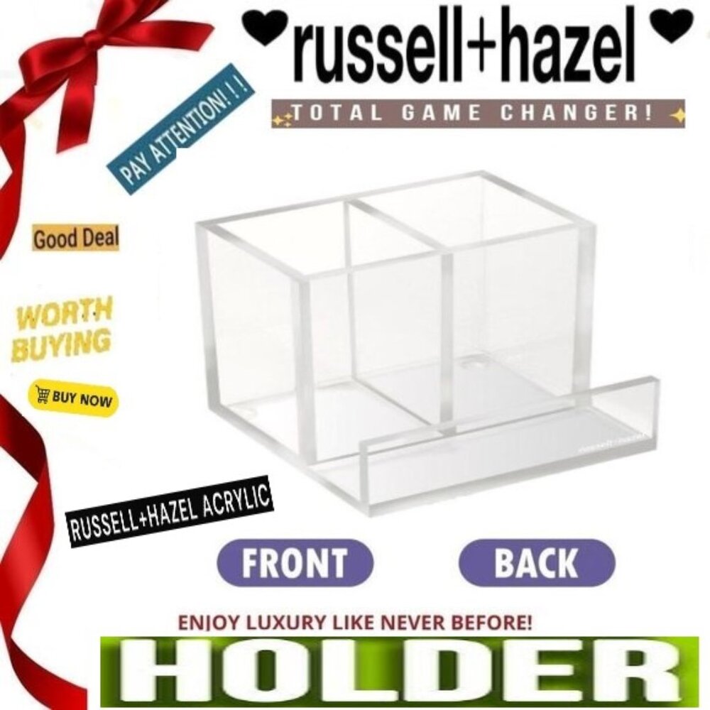 🛑 RUSSELL + HAZEL Acrylic ➕ BLOC Card 🆒 HOLDER Compartment Sorter 💸BUY NOW‼️